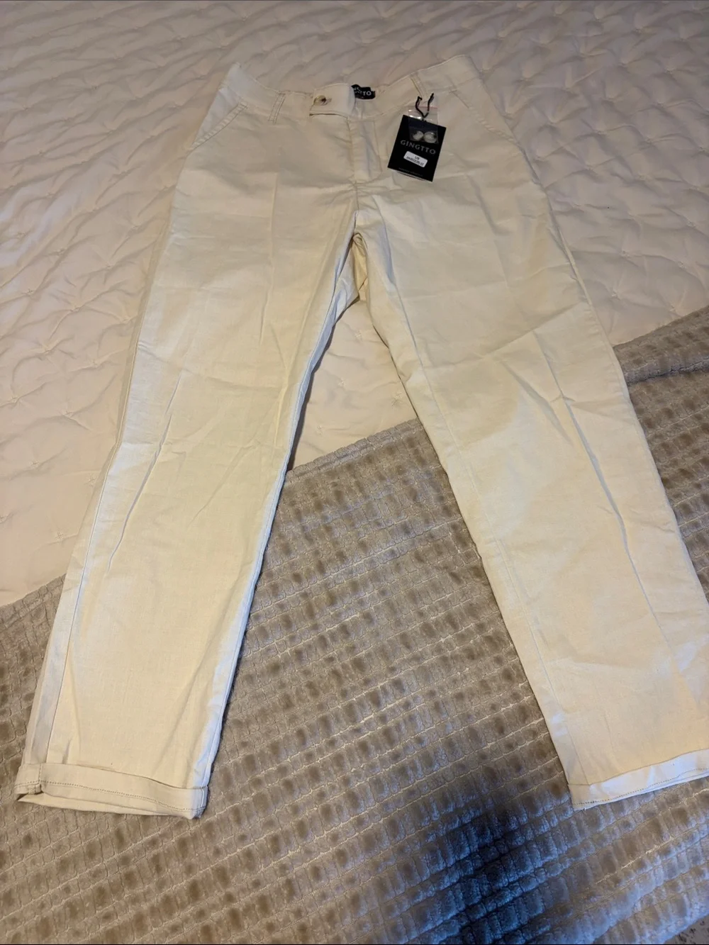 Men's Cream Pants